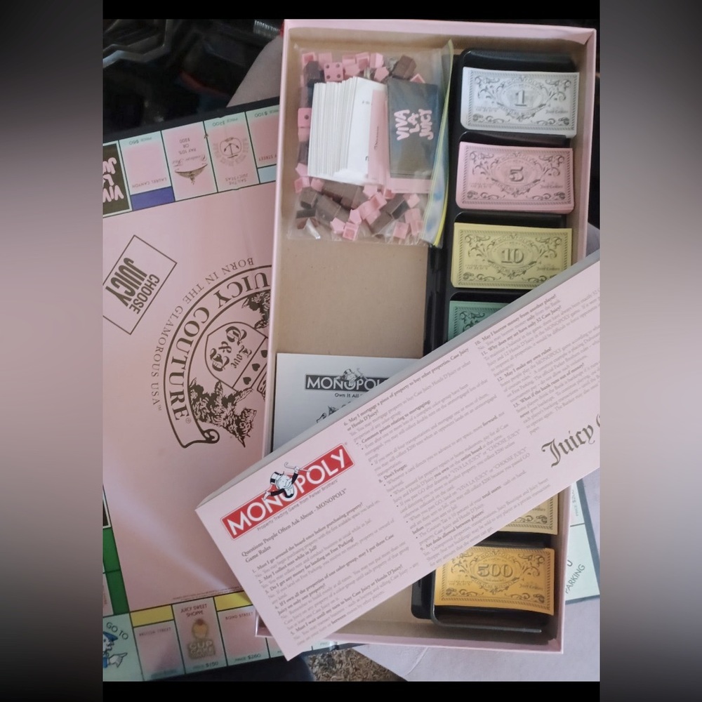 Juicy couture monopoly board game